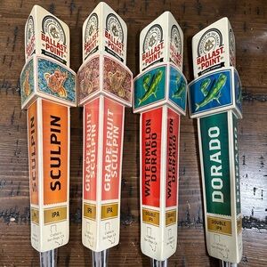 Beer Tap Handle Set - Orange, Red, Blue